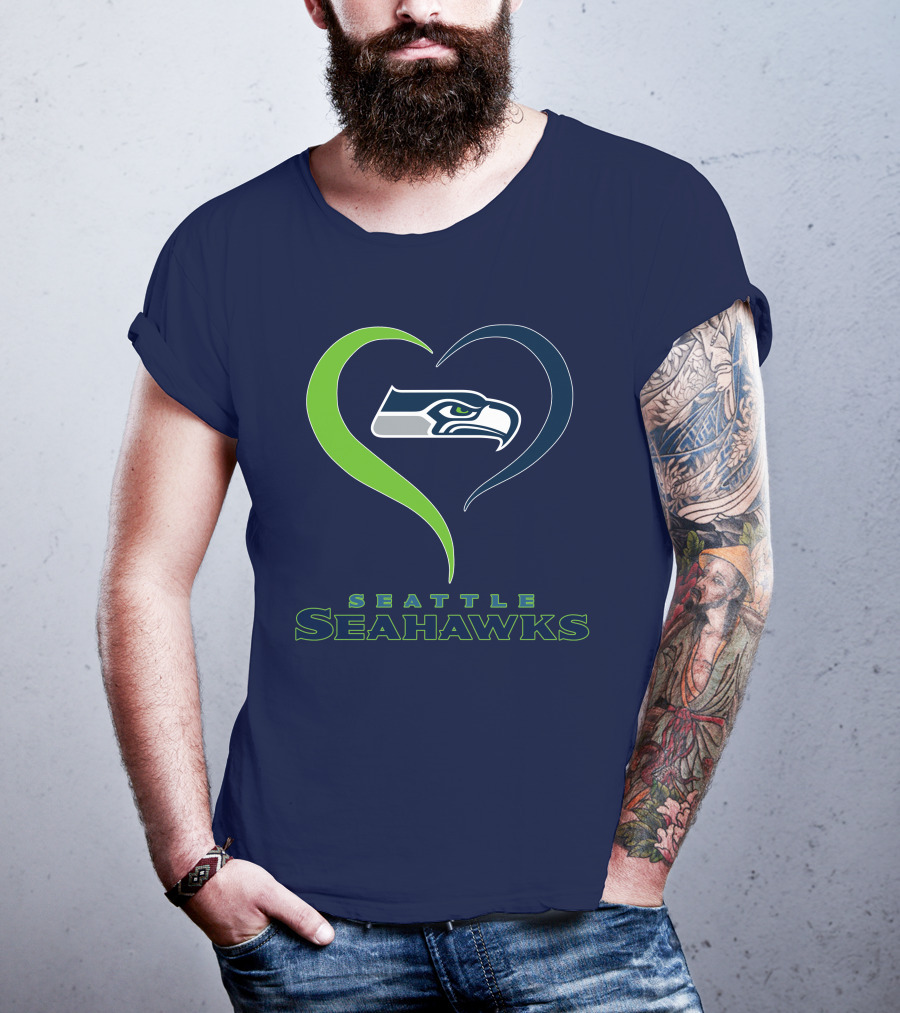 Seattle Seahawks Heart T-Shirt
