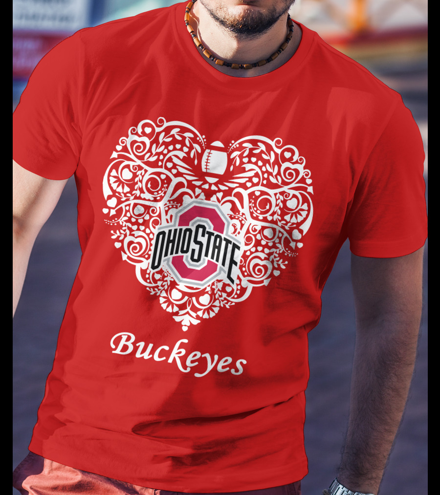 Ohio State Buckeyes Heart T-Shirt