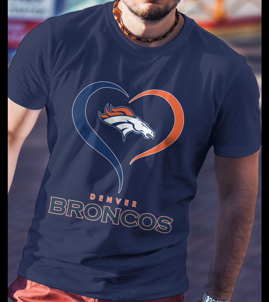 Denver Broncos Heart Logo In My Heart T-Shirt