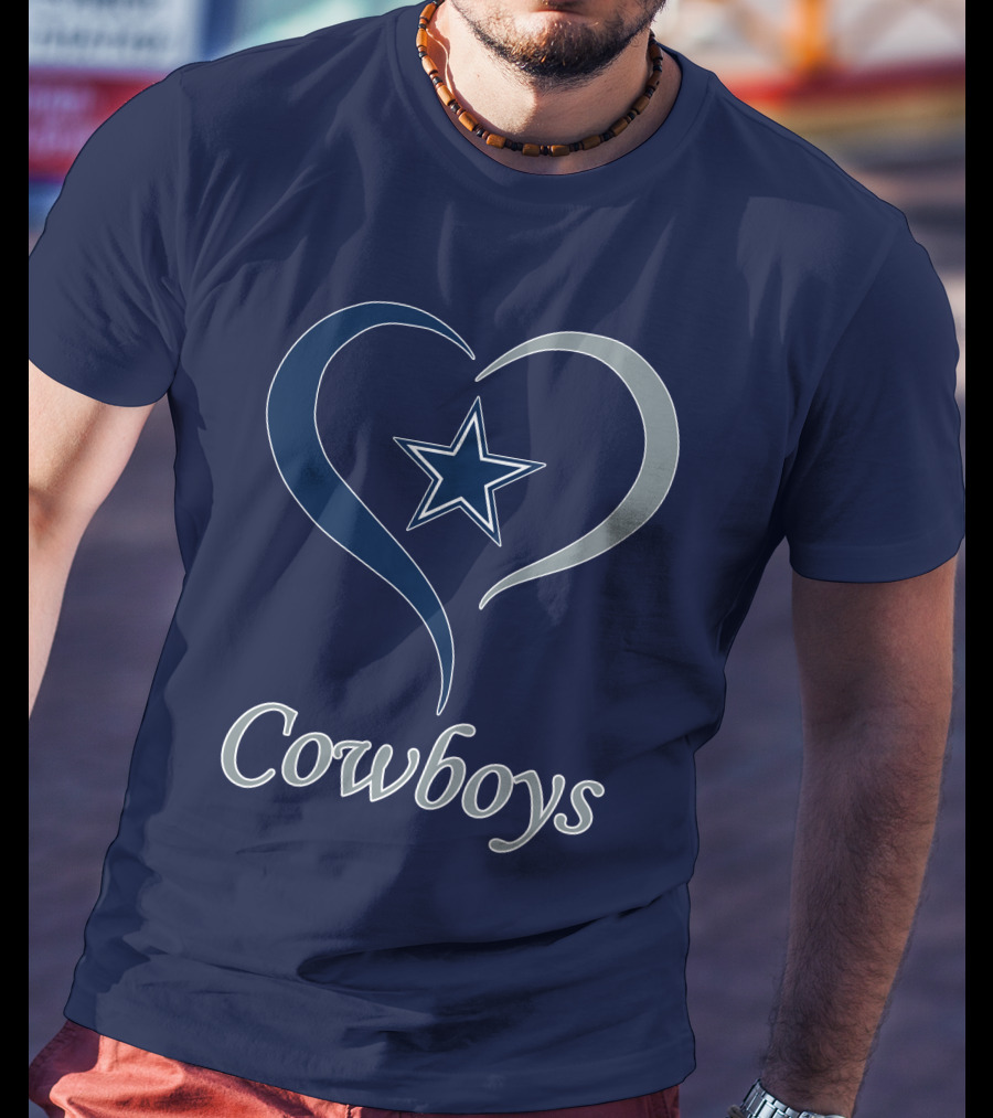 Cowboys Star Heart T-Shirt