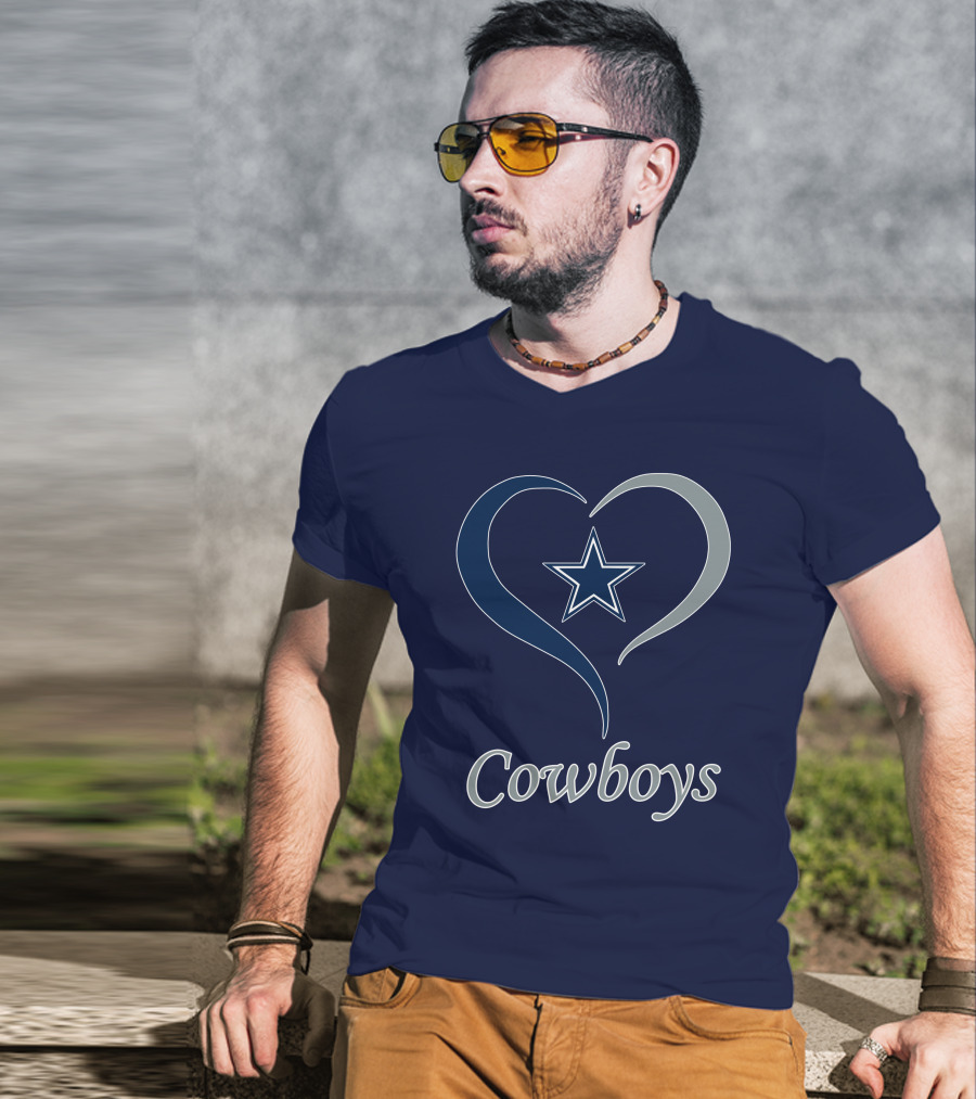 Cowboys Star Heart T-Shirt