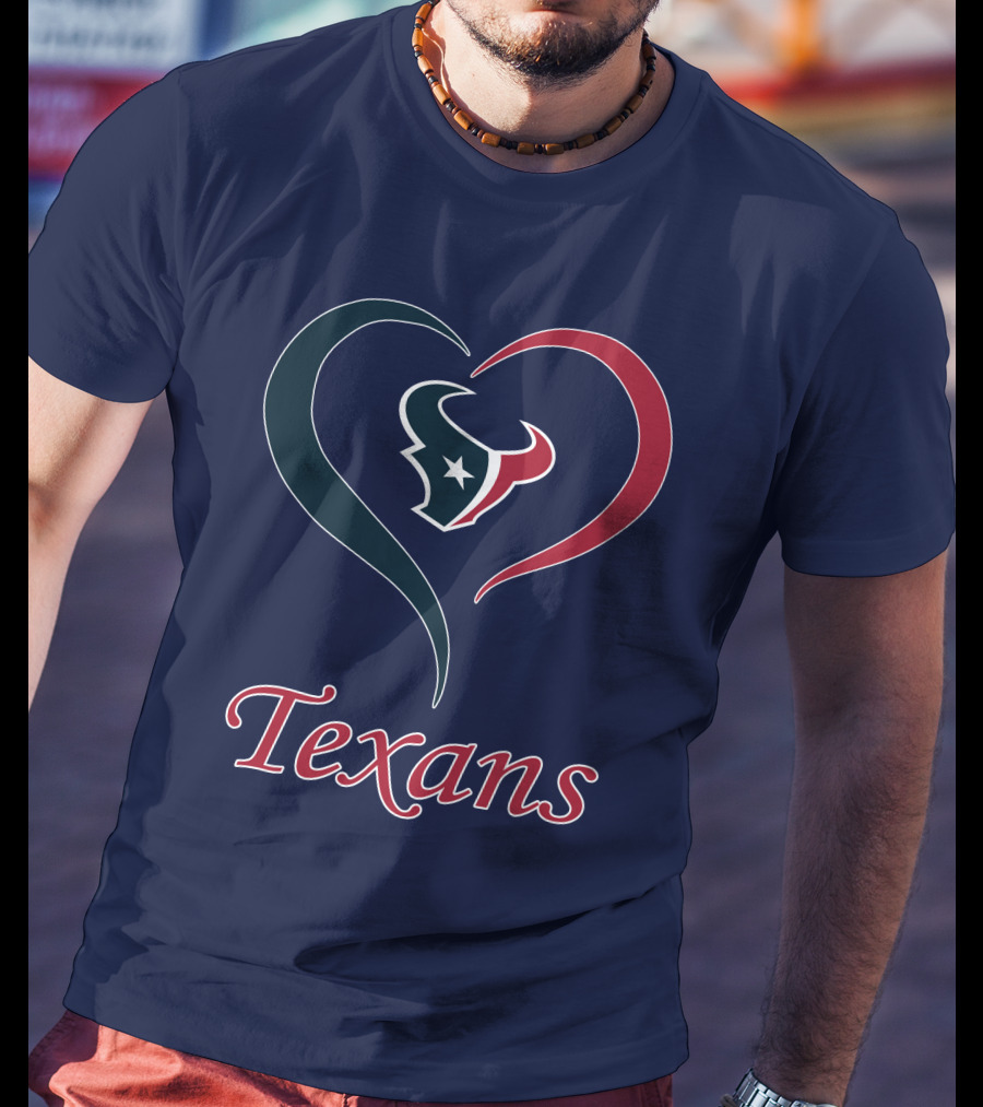 Houston Texans Heart Logo Texans T-Shirt