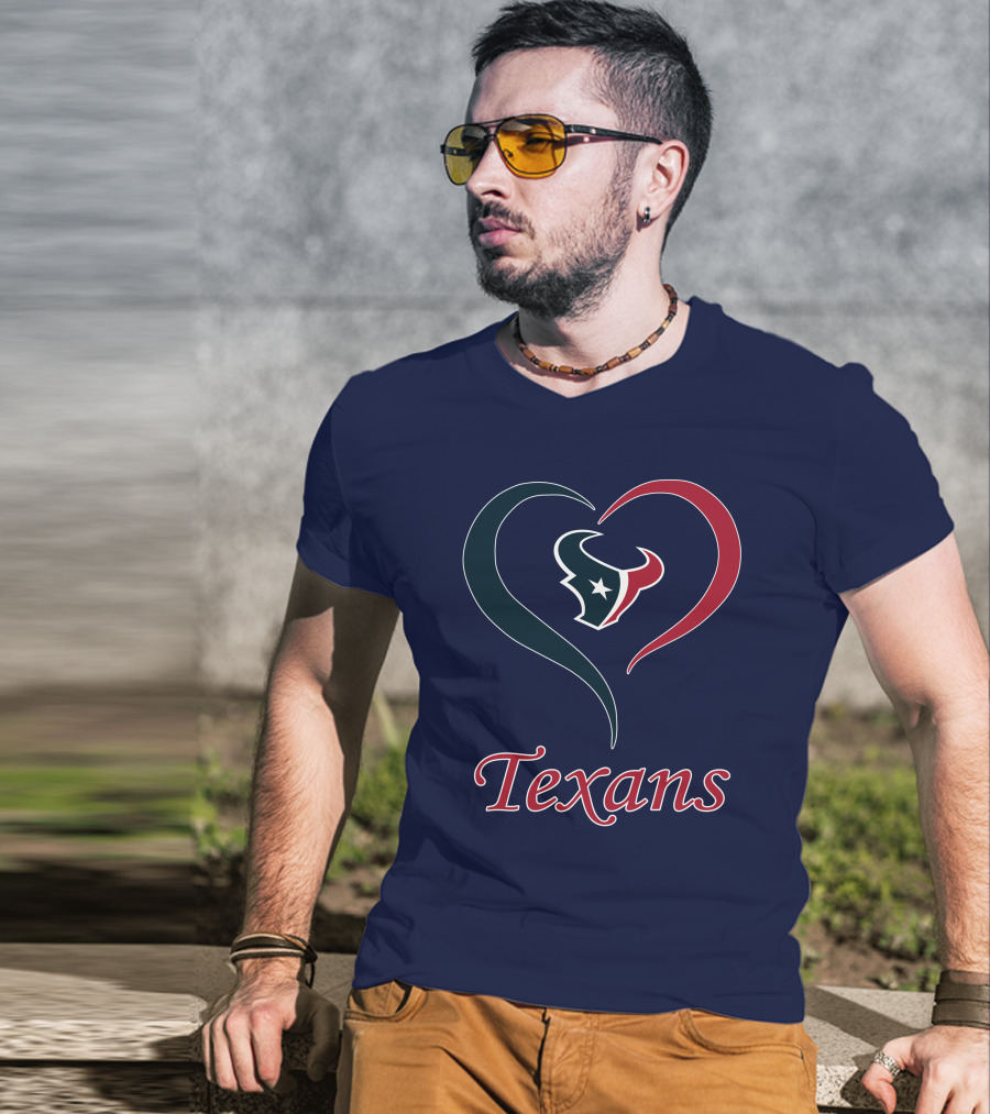 Houston Texans Heart Logo Texans T-Shirt