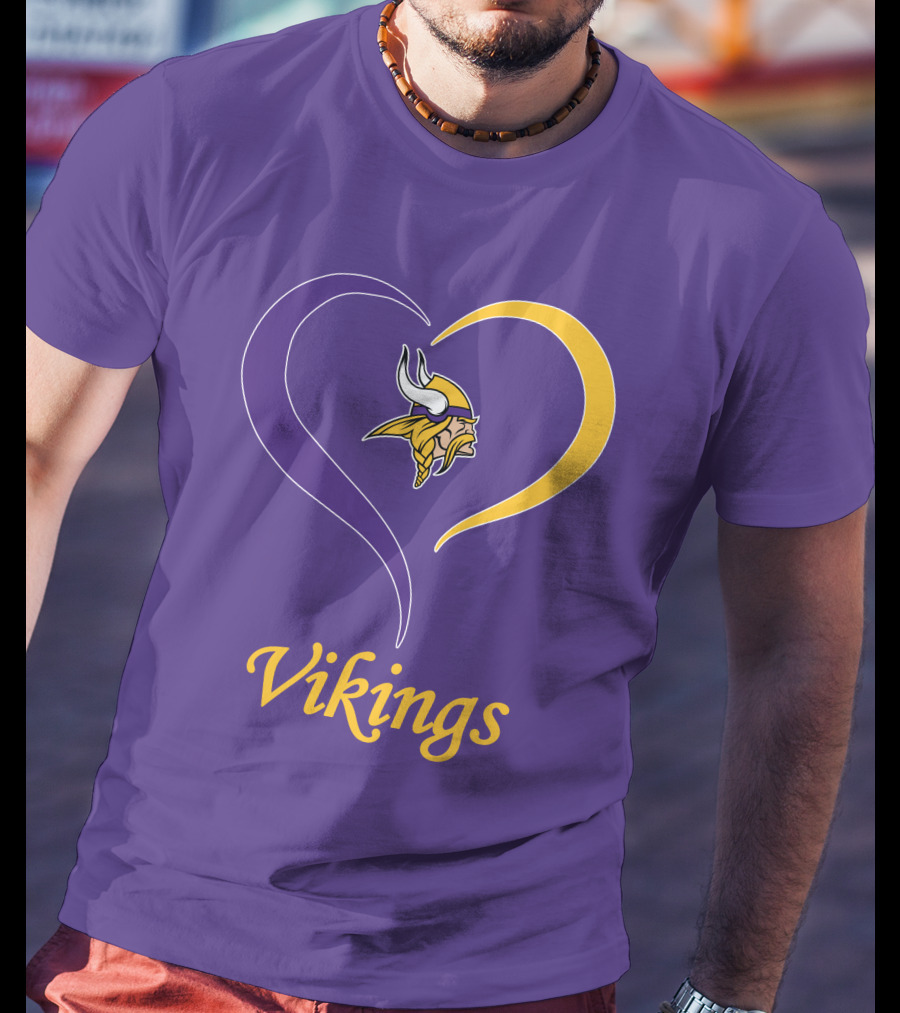 Minnesota Vikings Heart Logo In My Heart T-Shirt