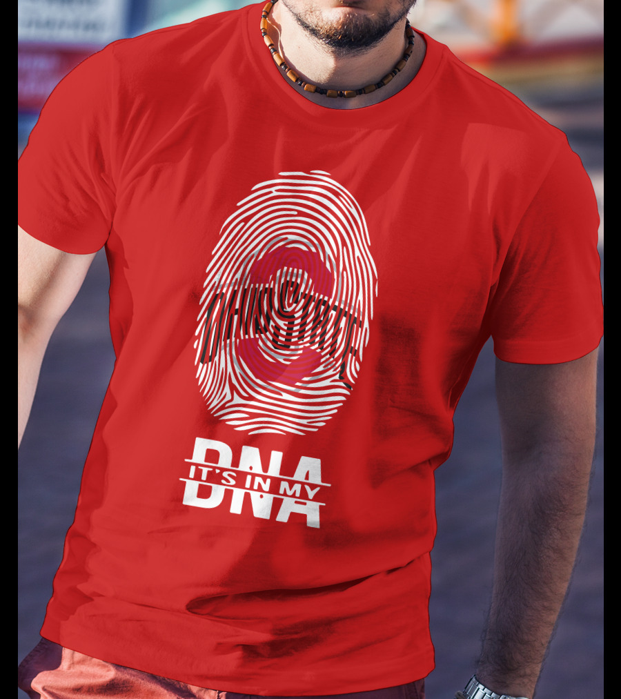 Ohio State Buckeyes Fingerprint It's In My DNA T-Shirt