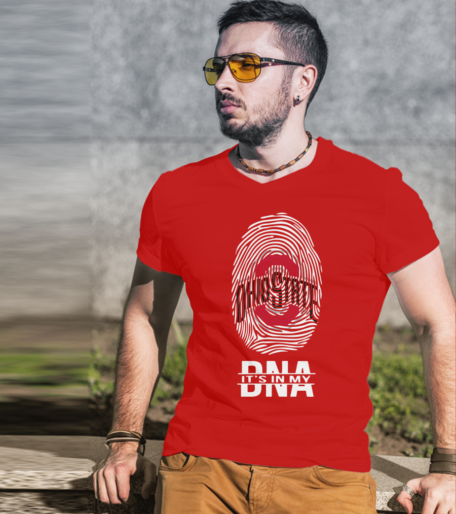 Ohio State Buckeyes Fingerprint It's In My DNA T-Shirt