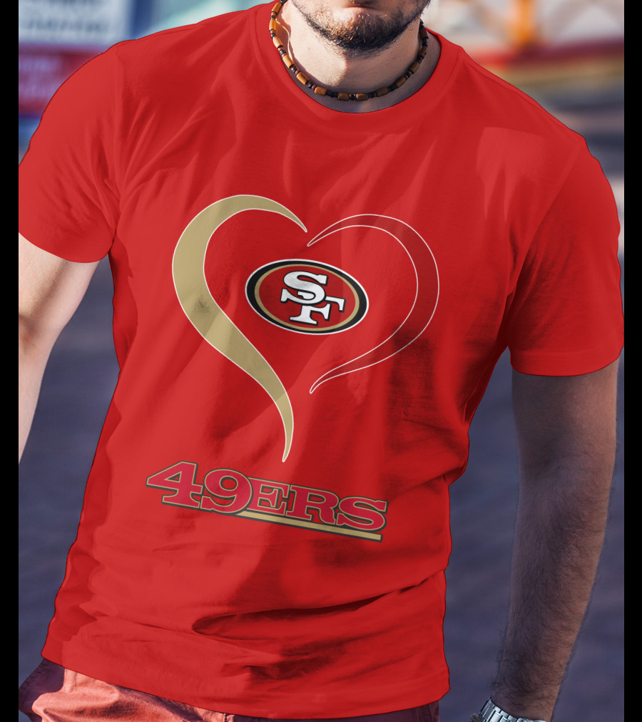 49ers Heart SF T-Shirt