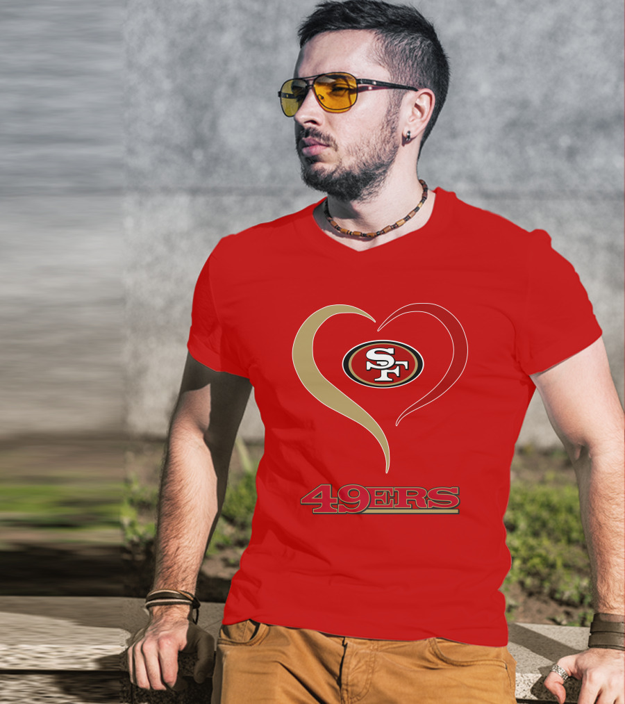 49ers Heart SF T-Shirt