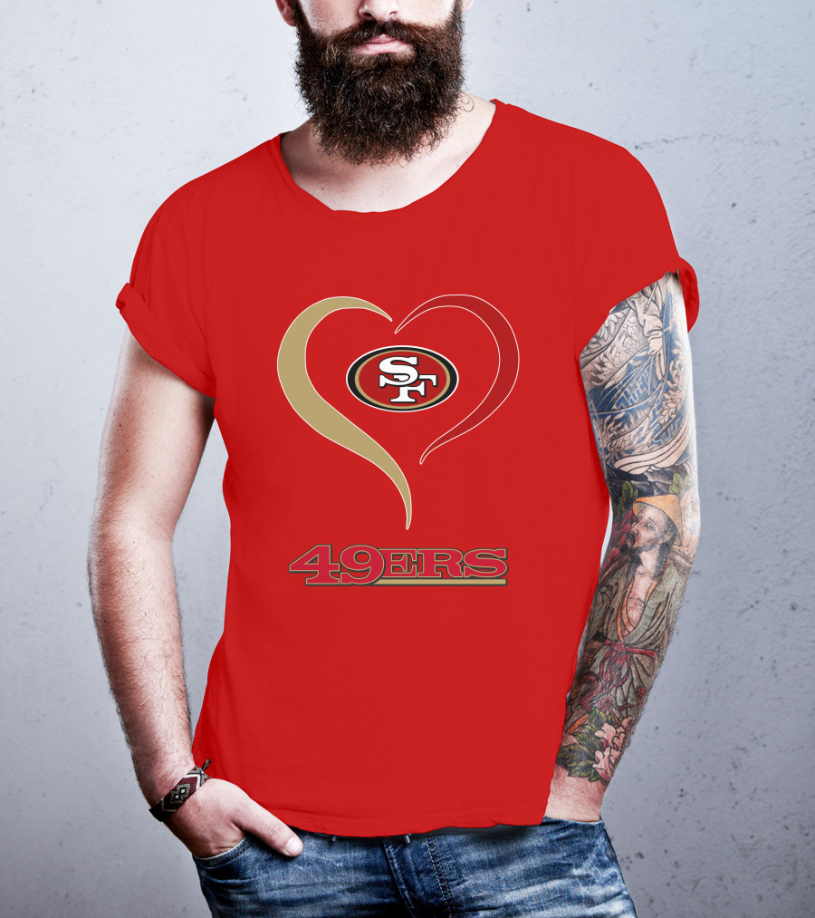 49ers Heart SF T-Shirt