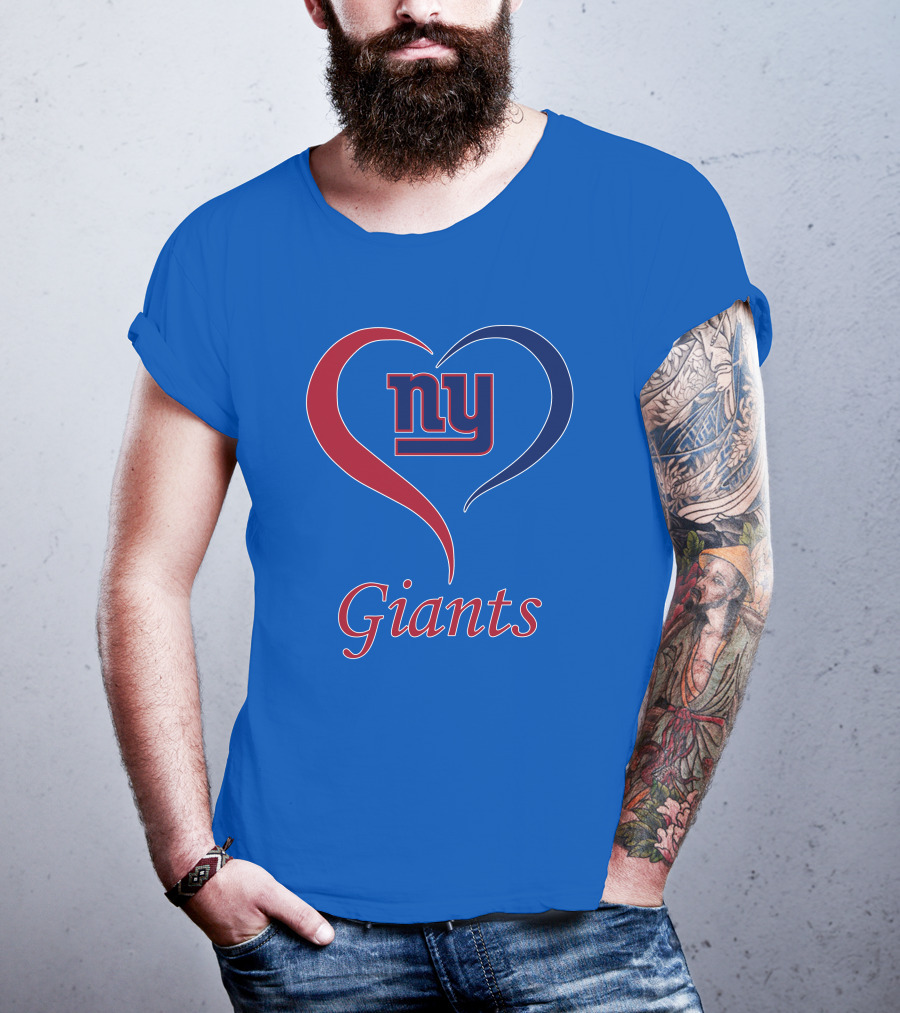 Ny Giants Heart Fan Love T-Shirt