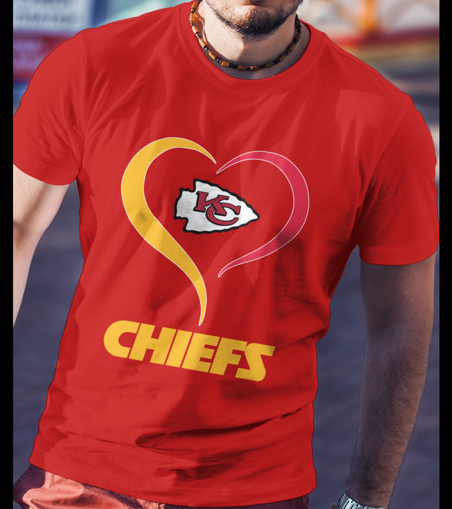 Kansas City Chiefs Heart Logo Chiefs T-Shirt