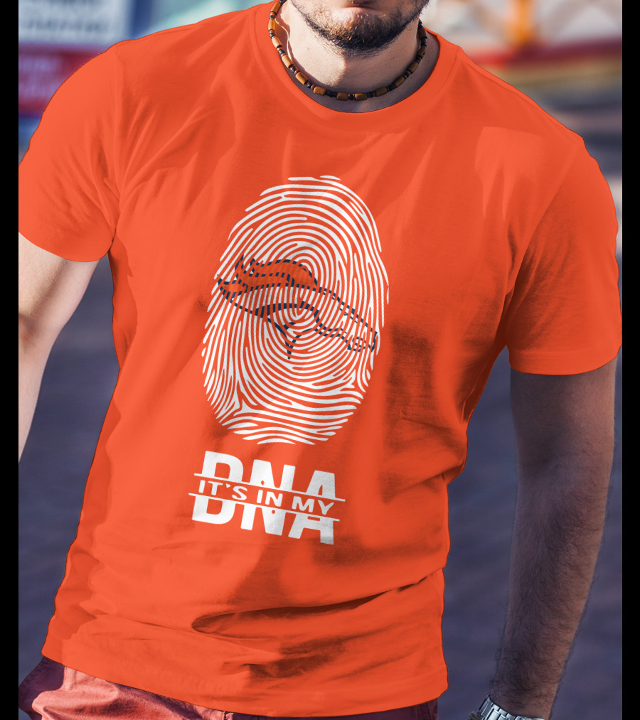 Denver Broncos DNA Fingerprint Emblem It's In My DNA T-Shirt