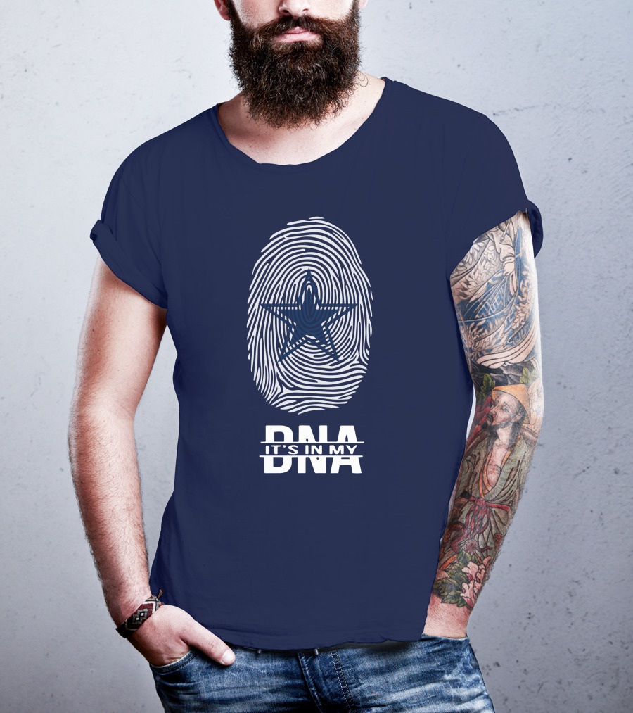 Dallas Cowboys It's In My Dna Fingerprint Star T-Shirt