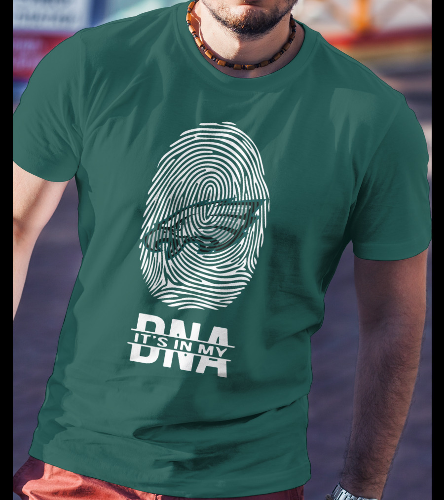 Philadelphia Eagles DNA It's In My DNA Fingerprint T-Shirt
