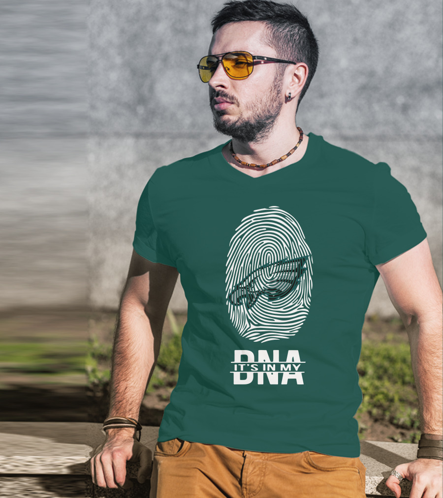 Philadelphia Eagles DNA It's In My DNA Fingerprint T-Shirt