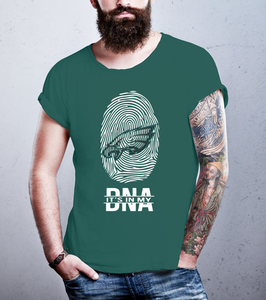 Philadelphia Eagles DNA It's In My DNA Fingerprint T-Shirt