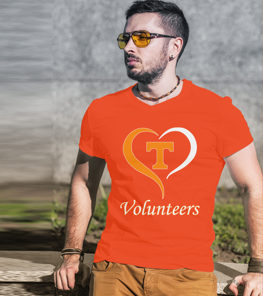 Heart T Tennessee Volunteers T-Shirt