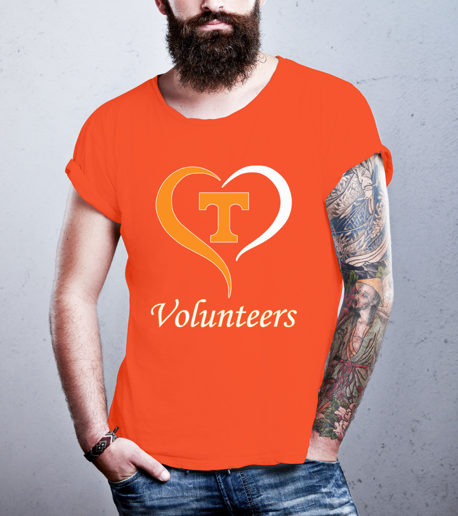 Heart T Tennessee Volunteers T-Shirt