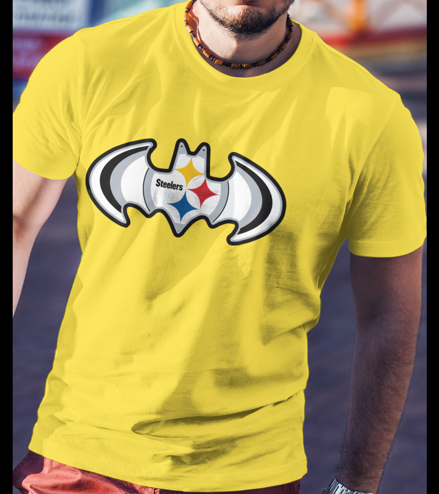 Steelers Batman Logo Pittsburgh Steelers Are Coming T-Shirt