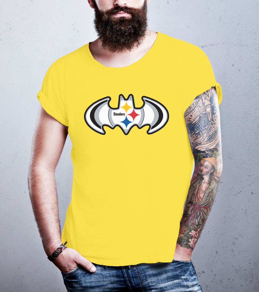 Steelers Batman Logo Pittsburgh Steelers Are Coming T-Shirt