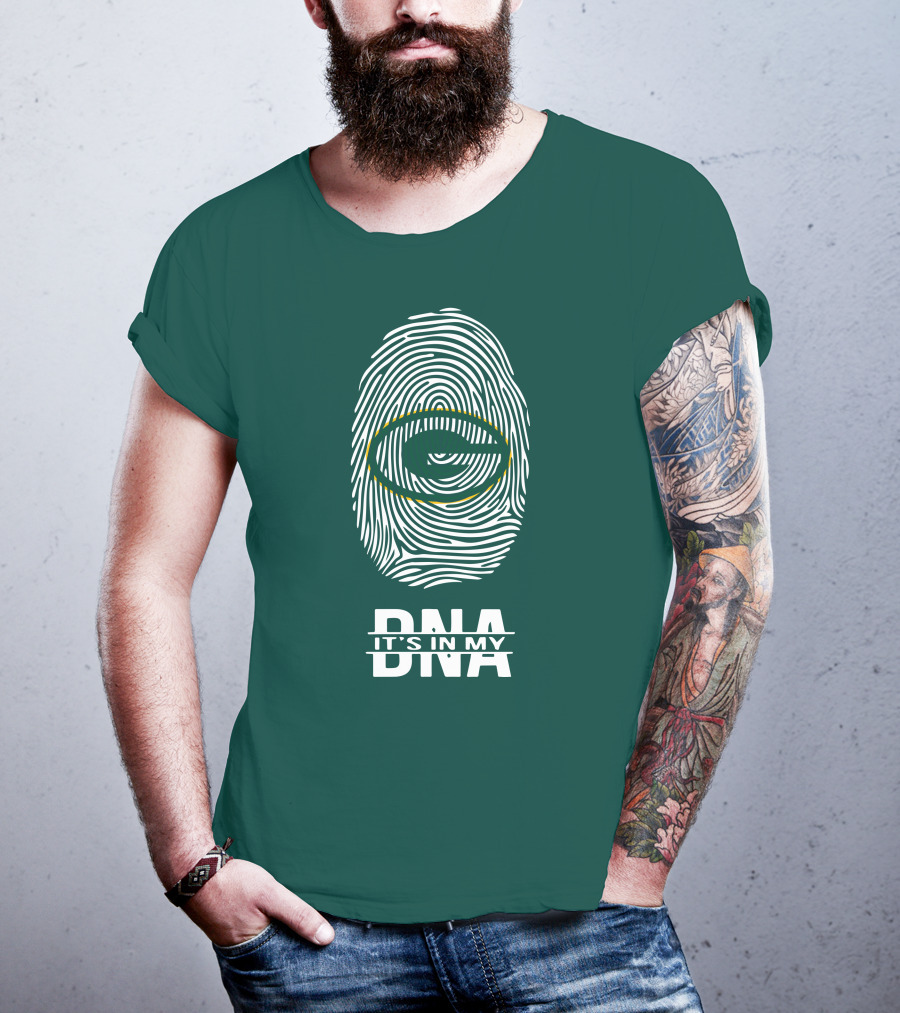 Green Bay Packers DNA It's In My DNA Fingerprint T-Shirt