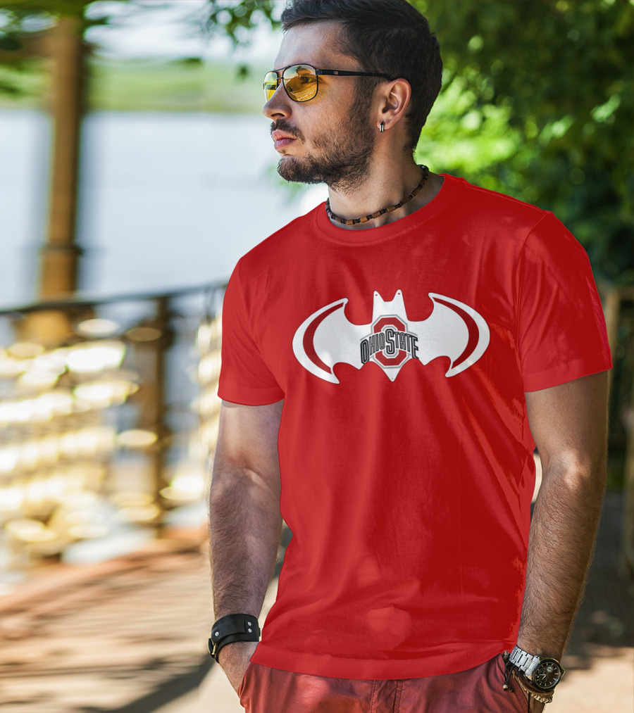 Ohio State Buckeyes Batman Concept T-Shirt