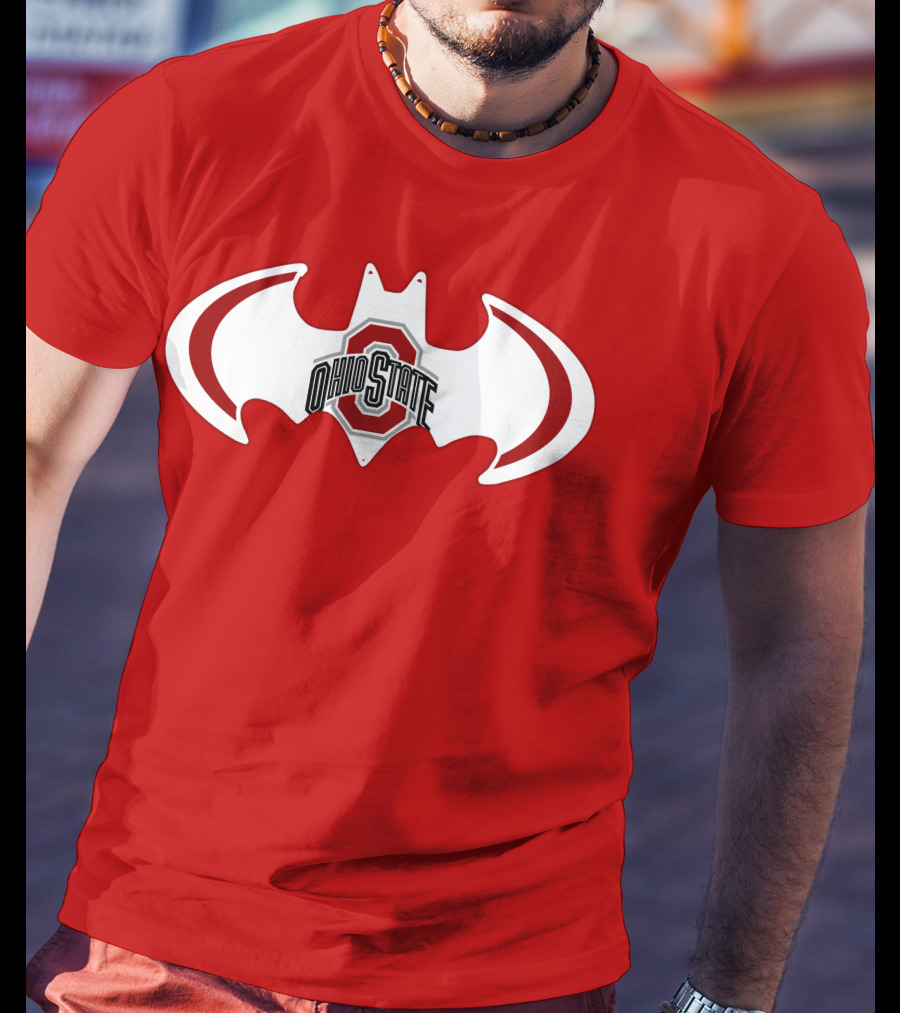 Ohio State Buckeyes Batman Concept T-Shirt