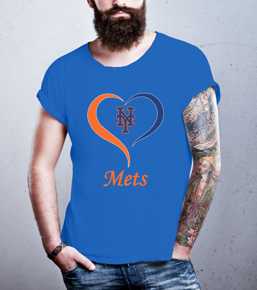 New York Mets Heart Logo Mets T-Shirt