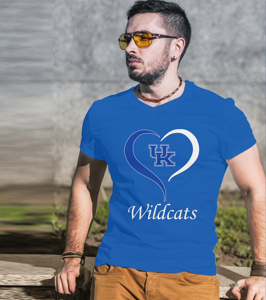 UK Wildcats Heart Wildcats T-Shirt