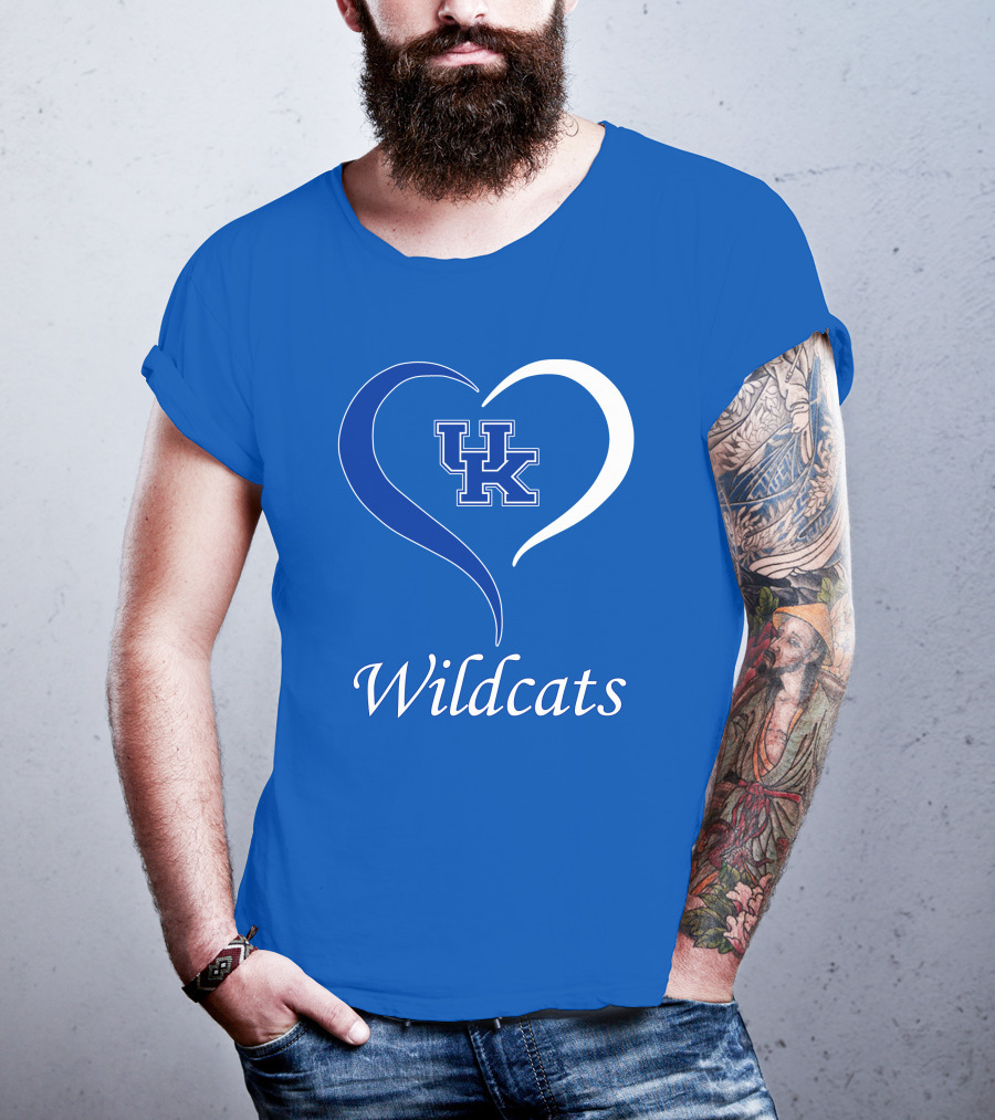UK Wildcats Heart Wildcats T-Shirt
