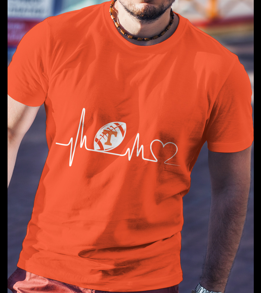 Tennessee Volunteers Football Heartbeat T-Shirt