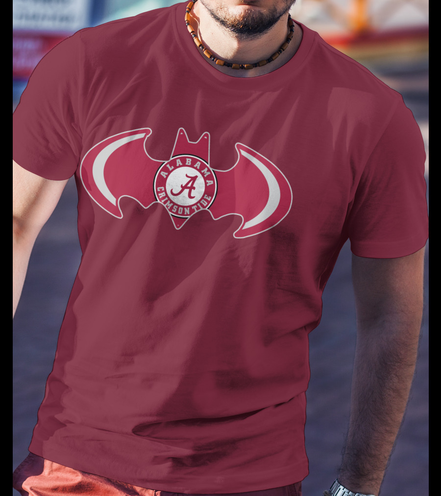 Alabama Crimson Tide Bat Symbol T-Shirt
