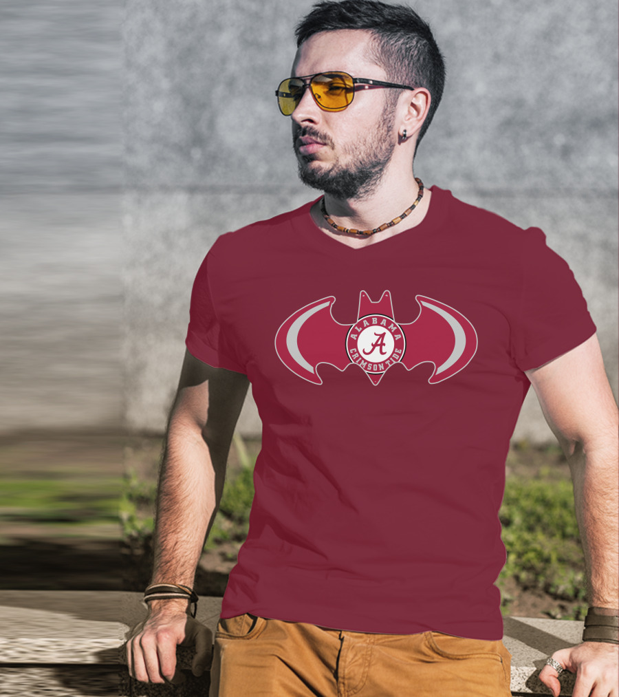 Alabama Crimson Tide Bat Symbol T-Shirt