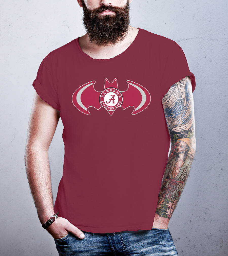 Alabama Crimson Tide Bat Symbol T-Shirt