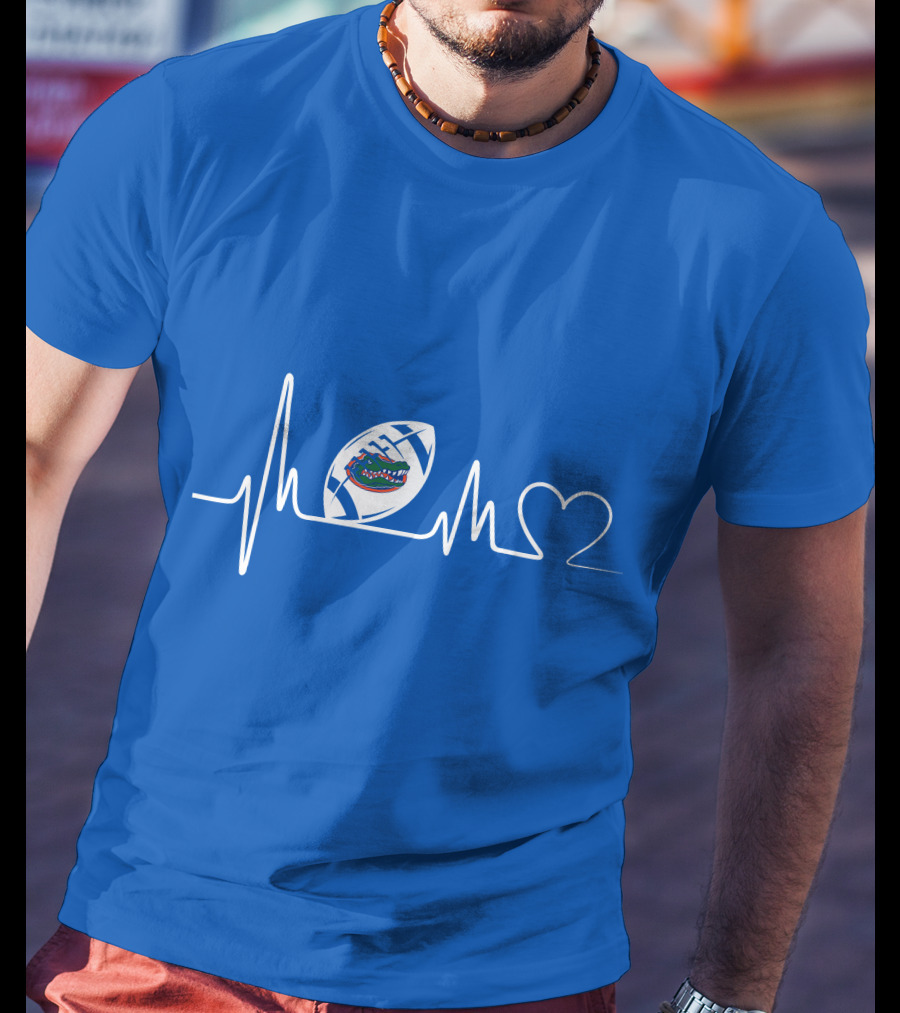 Heartbeat Football Florida Gators T-Shirt