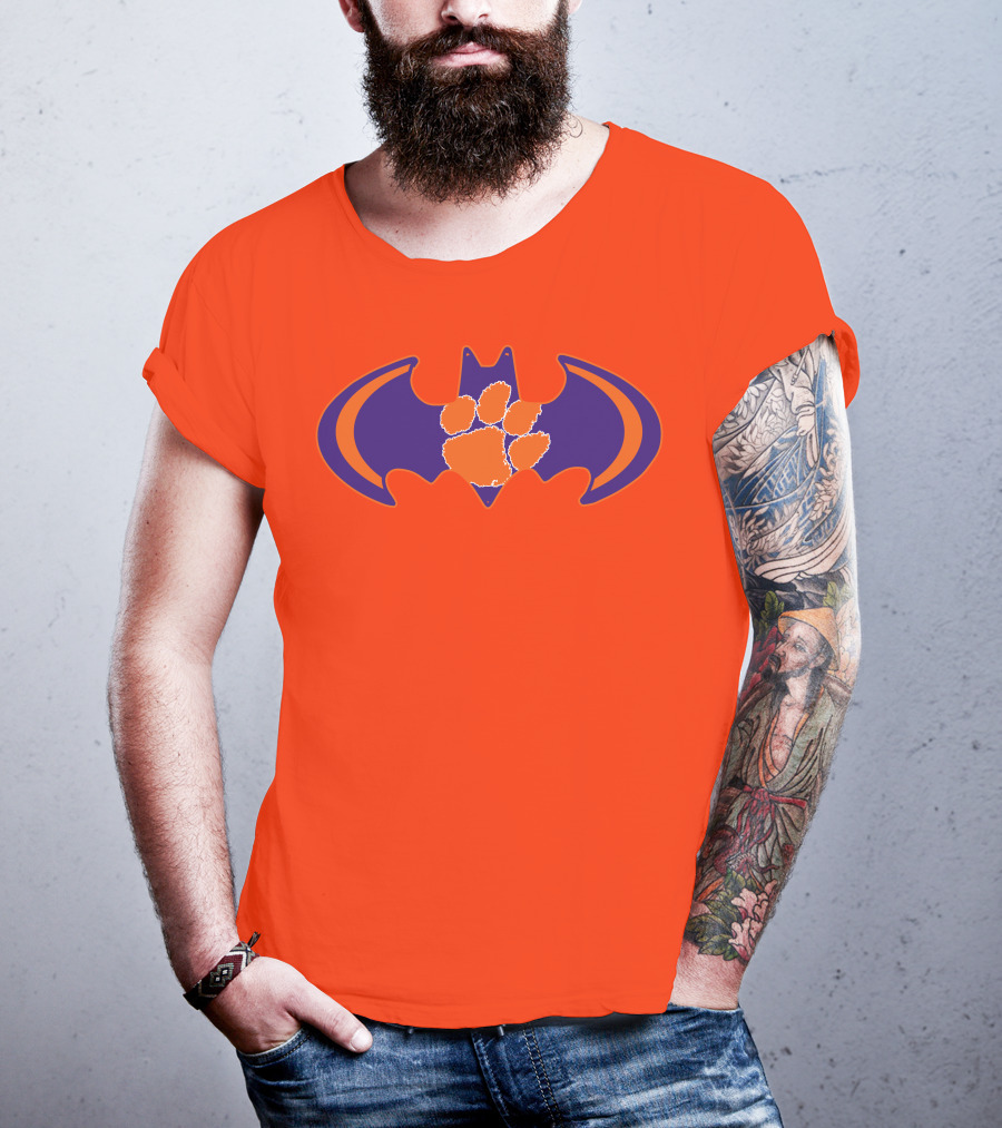 Clemson Tigers Paw Bat T-Shirt