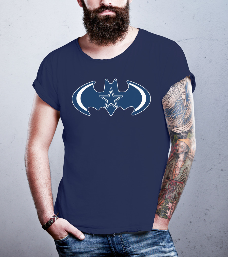 Dallas Cowboys Are Coming Batman Symbol Star T-Shirt