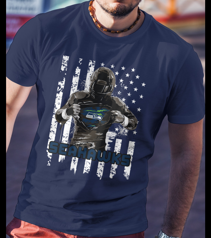 Seattle Seahawks Player Pride Flag T-Shirt