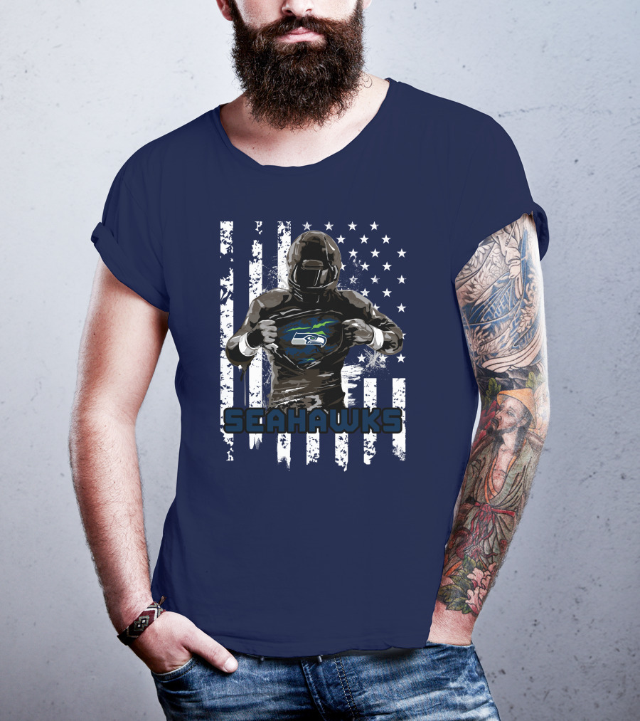 Seattle Seahawks Player Pride Flag T-Shirt