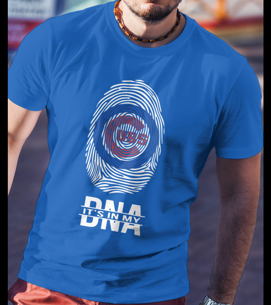 Chicago Cubs It's In My Dna Fingerprint T-Shirt