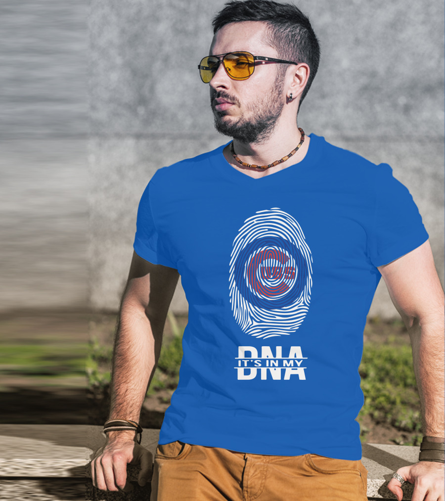 Chicago Cubs It's In My Dna Fingerprint T-Shirt