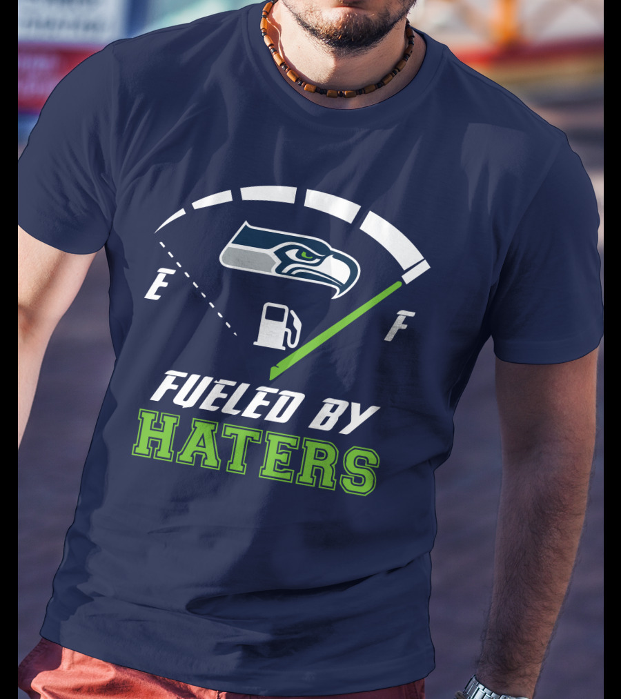 Seattle Seahawks Fueled By Haters Football Energy Gauge T-Shirt