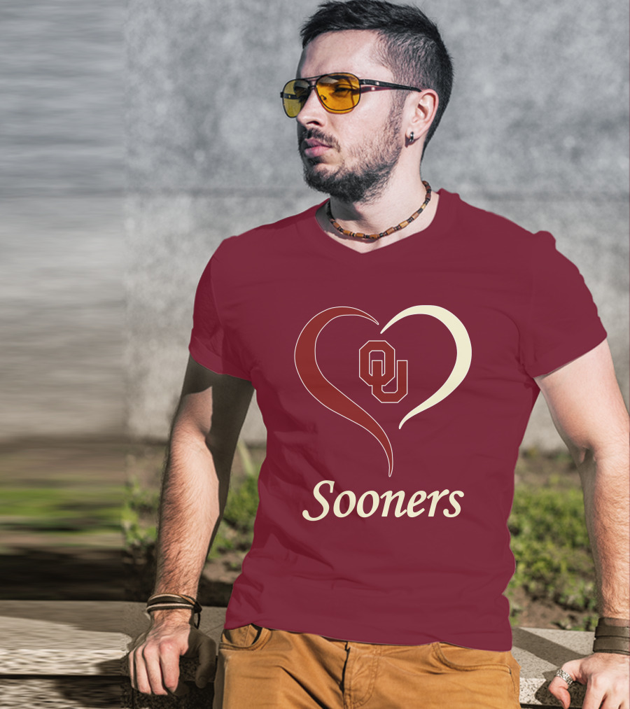 Sooners OU Heart T-Shirt