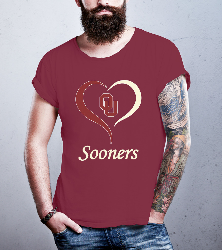 Sooners OU Heart T-Shirt