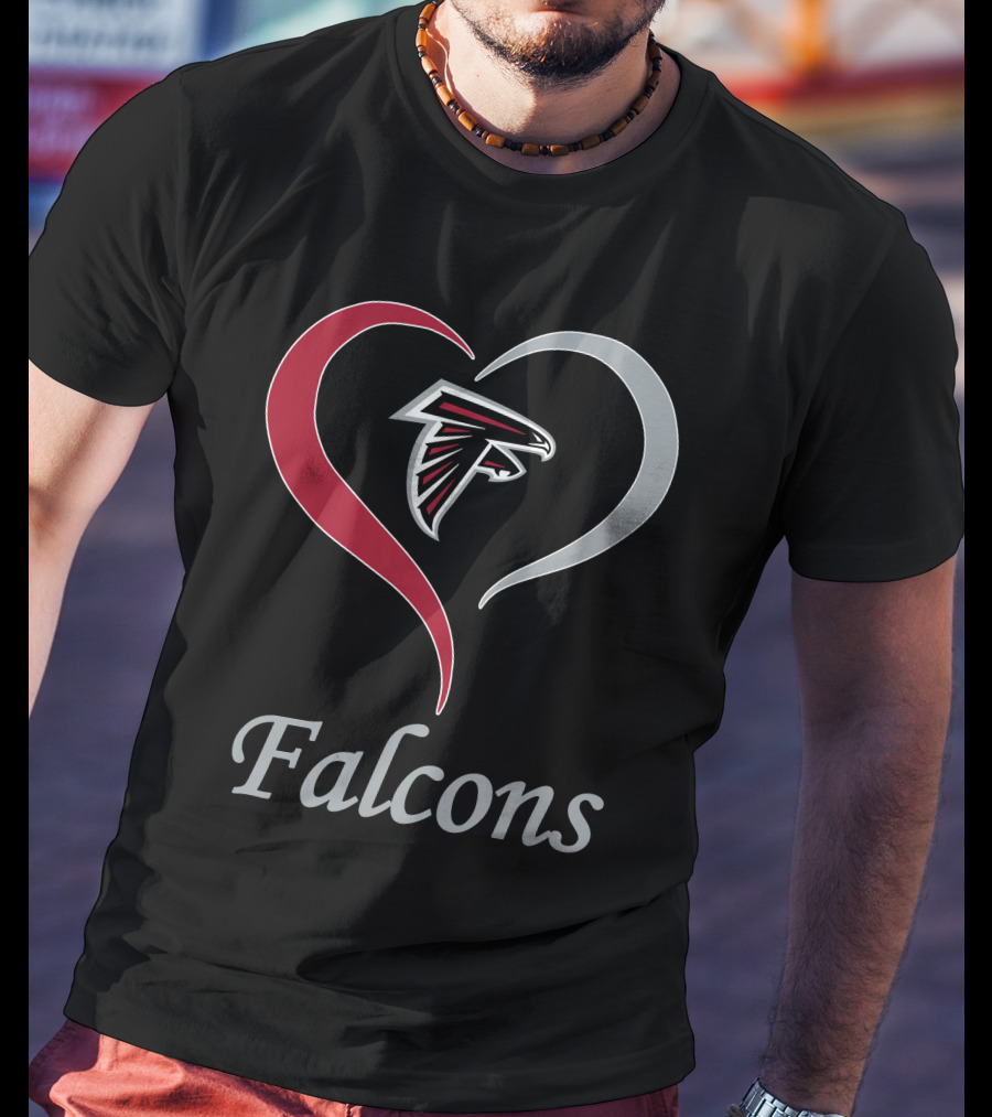 Atlanta Falcons Heart T-Shirt