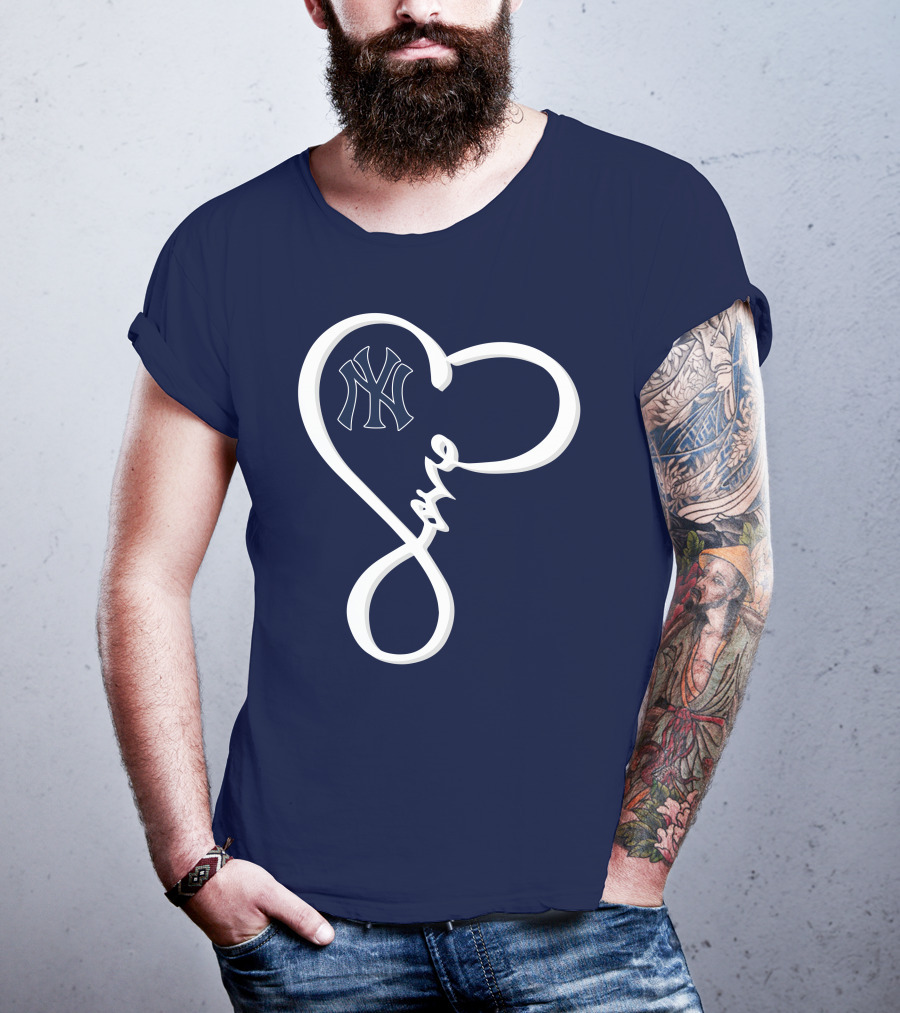 Yankees Love Heart T-Shirt