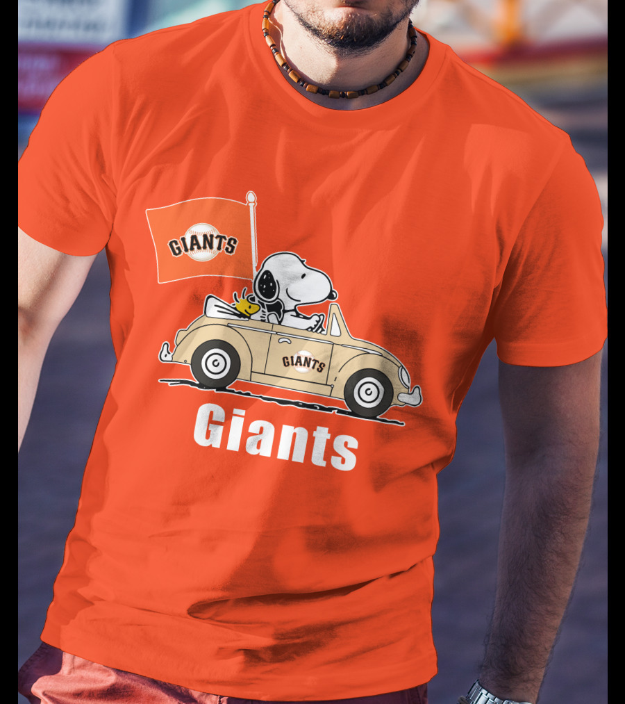 Giants Snoopy Car Adventure T-Shirt