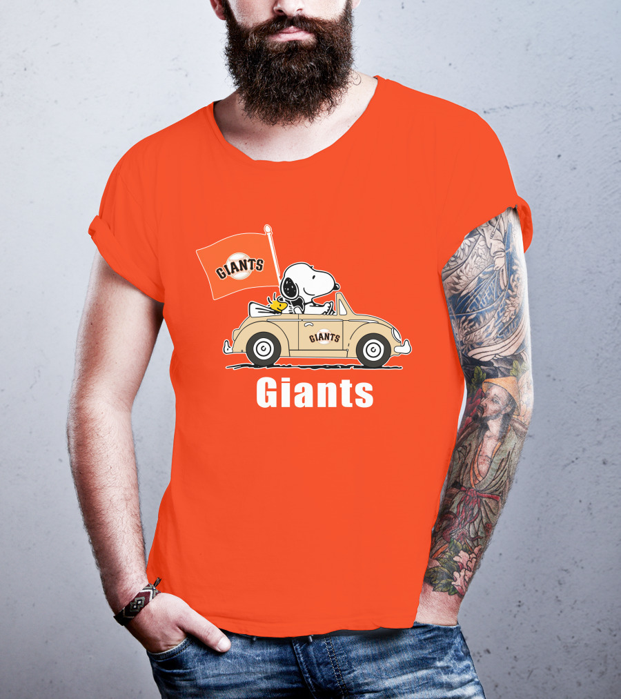 Giants Snoopy Car Adventure T-Shirt