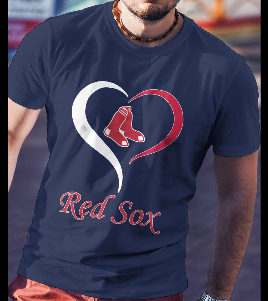 Red Sox Heart Logo Boston Pride T-Shirt