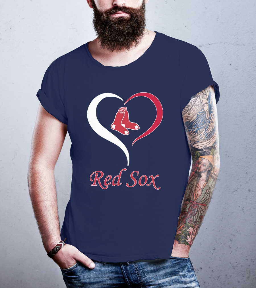Red Sox Heart Logo Boston Pride T-Shirt